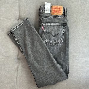 COPY - Levi’s “Leila” slim straight grey jeans